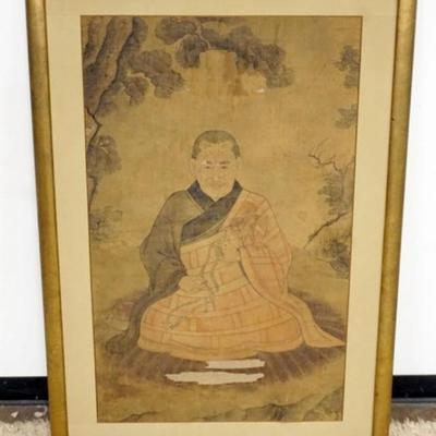 1216	LARGE FRAMED ASIAN PRINT, APPROXIMATELY 37 IN X 54 IN H
