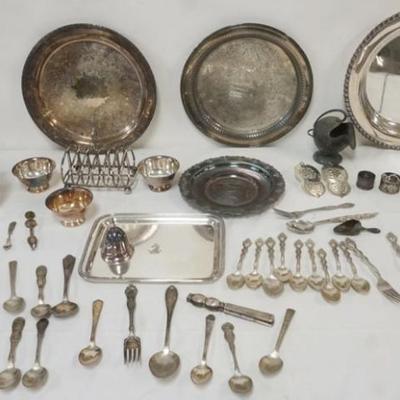 1118	ASSORTED SILVER PLATE ITEMS
