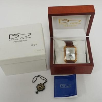 1200	DANIEL STEIGER PRECISION 1964 WATCH, OPEN BOX, UNUSED
