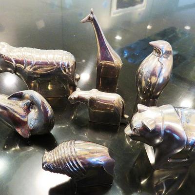 Gunnar Cyren silverplate animals for Dansk