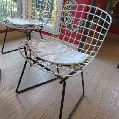 Children's Bertoia wire chairs for Knoll