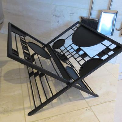 Frank Lloyd Wright style magazine rack