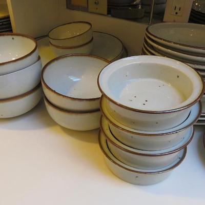 Dansk "Brown Mist" serving ware