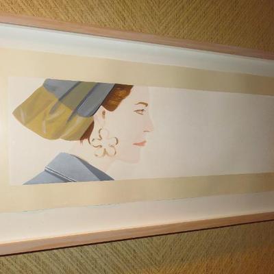 (BID ITEM) Alex Katz "Ursula" 20/100 woodblock print