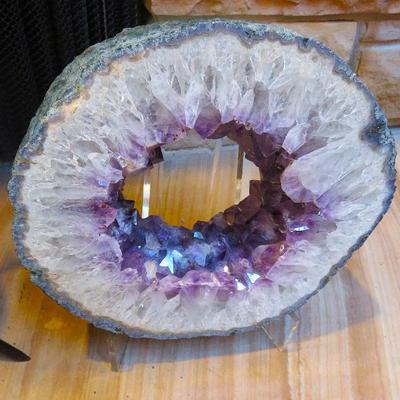 10x11x4 Amethyst geode ring