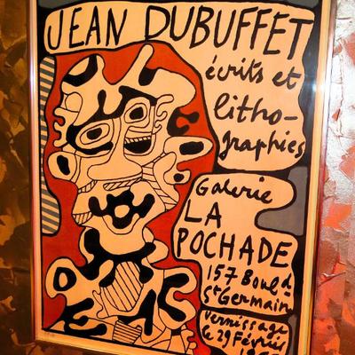 Jean Dubuffet signed exhibition poster