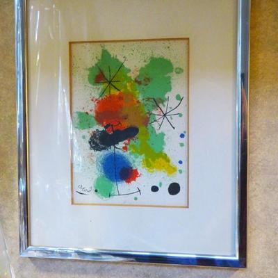 Joan Miro "Composition with Stars" print