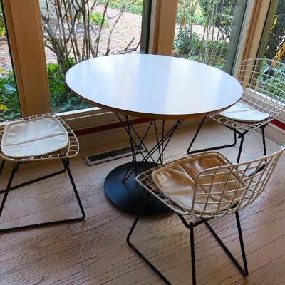 Rare Child's Noguchi Cyclone table & Bertoia chairs
