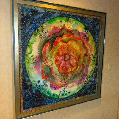 Robert Burkert "Rose" oil on board