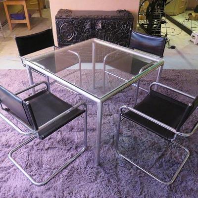 Bauhaus style table & chairs