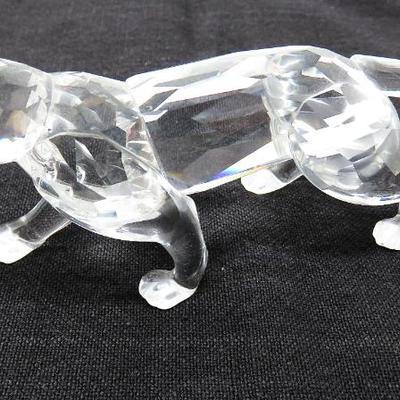 Swarovski crystal leopard