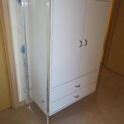 Lucite edge cabinet