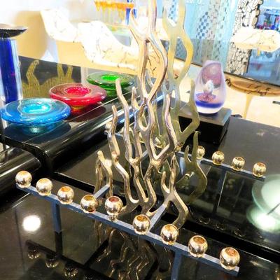 Flame menorah 