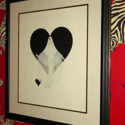 Erte "Fringe Gown" print
