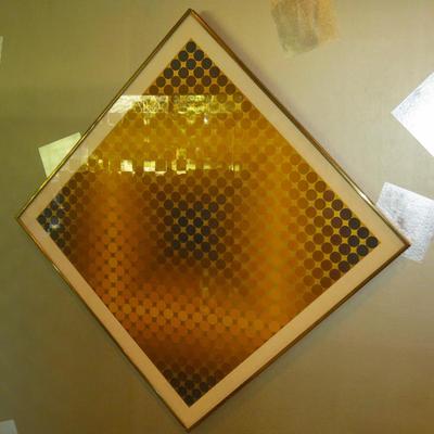 Victor Vasarely "Dia-Or" signed silkscreen