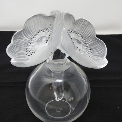 Lalique "Deux Fleurs Anemone" perfume bottle