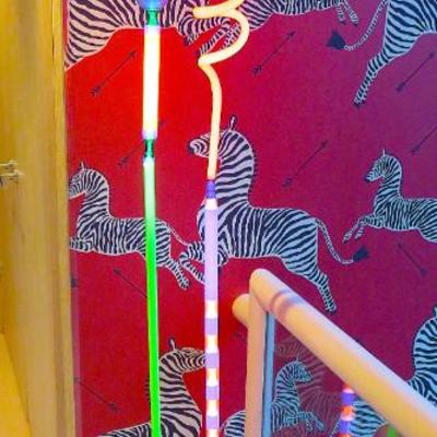 Al Blankschein Neon floor sculpture