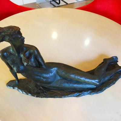 Tom Corbin bronze "Reclining Nude"