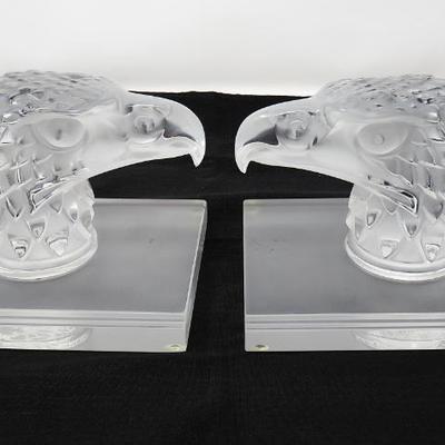 Lalique eagle head hood ornaments