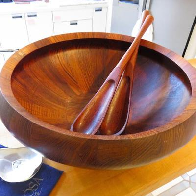 Jens Quistgaard for Dansk teak salad bowl