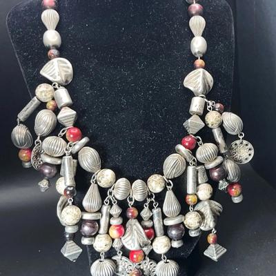 Ethiopian-Ceremonial-style Bohemian Necklace - Lightweight