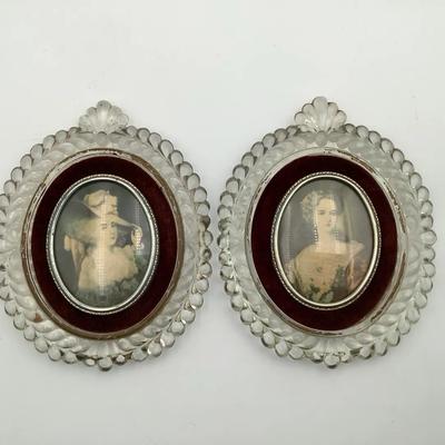 Two Vintage Cameo Creations Portraits 