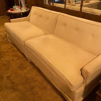 The next picture more accurately reflects the color of the sofa.