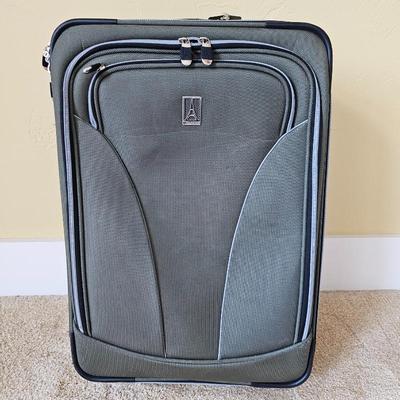 Travelpro Style 20” Medium Softside Checked Luggage – Expandable Upright Suitcase Gray