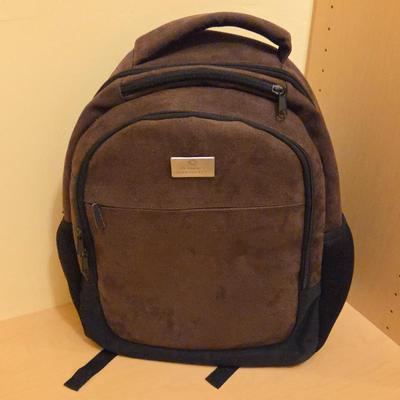 Hiram Bingham Belmond Machu Picchu Peru Train Brown Suede Travel /Laptop Backpack