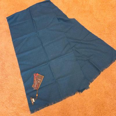 SOL Alpaca Sheer Tafetan Scarf in Teal - New WIth Tags