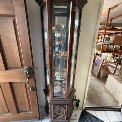 SHELLS AND CURIO CABINET 