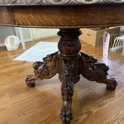 Carved German table