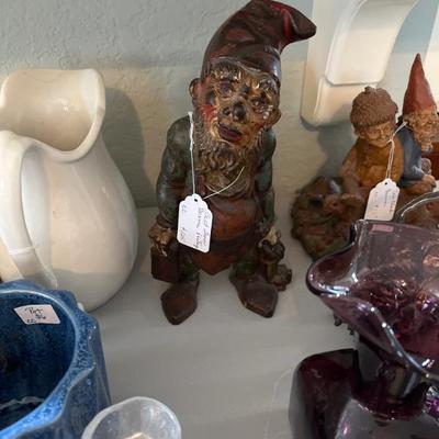 Vintage cast iron gnome