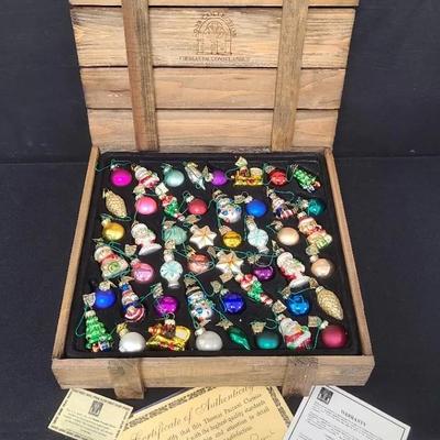 Thomas Pacconi Classics- Boxed Mini-Merry Christmas Ornaments With COA 