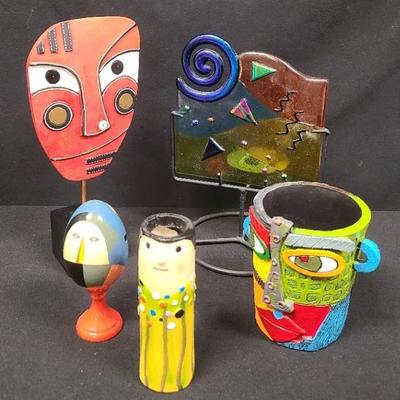 Epically Eclectic Colorful Collectibles - Abstract Assortment Of Artful Decor