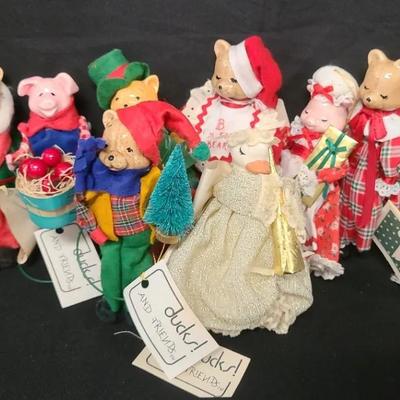The Merriest Menagerie - Ducks And Friends Ornament Assortment 