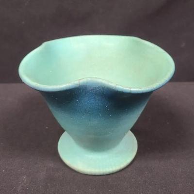 Van Briggle Vase In Vibrant Tones Of Blue & Green