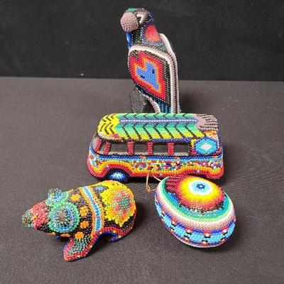 Stunning Seed Bead Covered Pieces