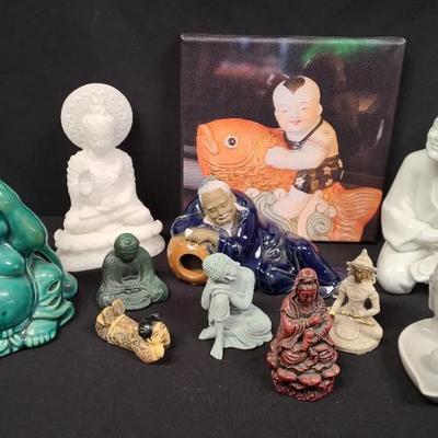 Asian Figurines And Photo Art