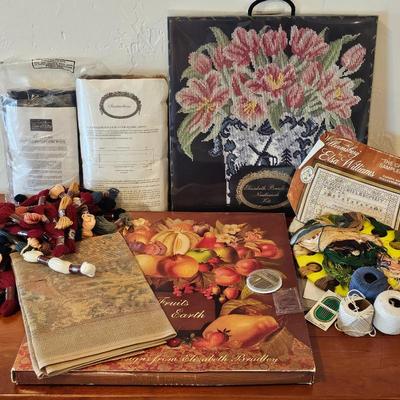 Lot #99 - Mystery Lot of Needlepoint Projects to Keep You Busy Through The Winter!