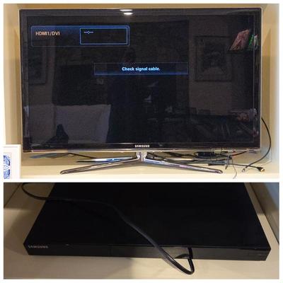 Samsung 46" 3D-Ready, Internet-Ready 1080p Flat Screen HDTV + Samsung Blu-Ray Player – Working Bundle HDMI