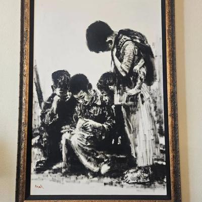Charcoal Lithograph 