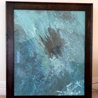 Abstract Blue And Green Art