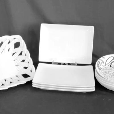 White Dinnerware Serving Pieces