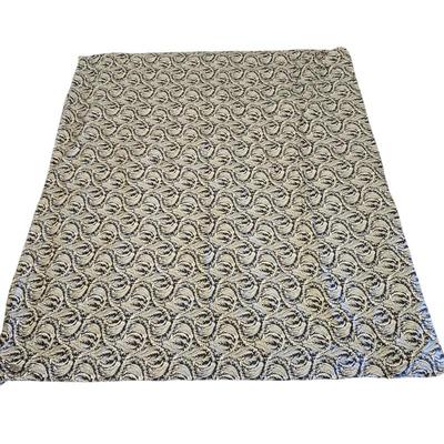 Lot #96 - Frontgate Italian Navy & White King Duvet w/ Down Comforter  – Swirl Pattern – King Size