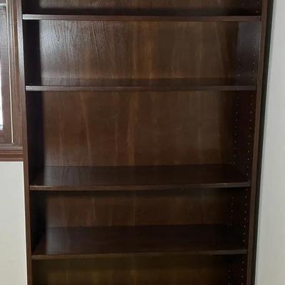 Tall 5 Tier Wooden Bookshelf 