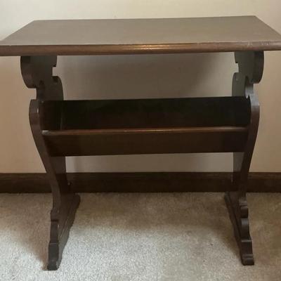 Vintage Wooden Magazine Rack