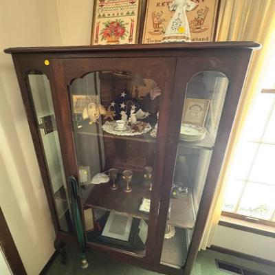 Antique Curio China Cabinet