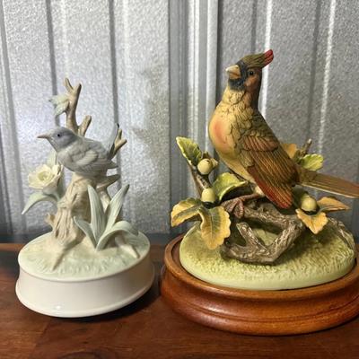 “Otagiri” Porcelain Bird Music Box 
“Andrea” Porcelain Cardinal Figurine 
