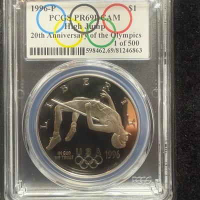 1996-P 20th Anniversary Of The Olympics PCGS PR 69 DCAM 1 Of 500